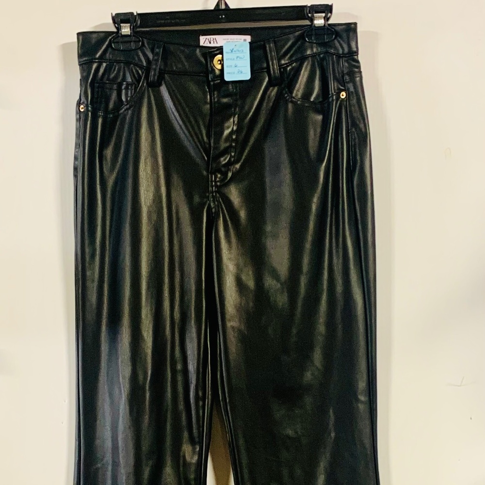 Zara Faux Leather Pants (KM0030)